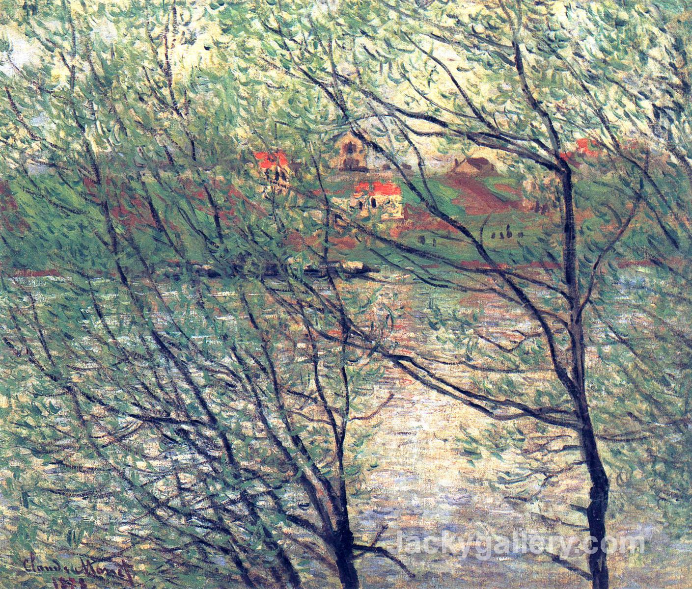 The Isle Grande-Jatte by Claude Monet paintings reproduction - Click Image to Close